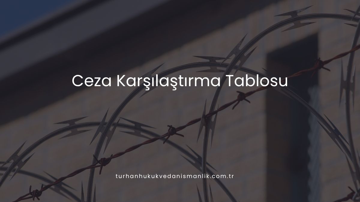 Ceza Karşılaştırma Tablosu