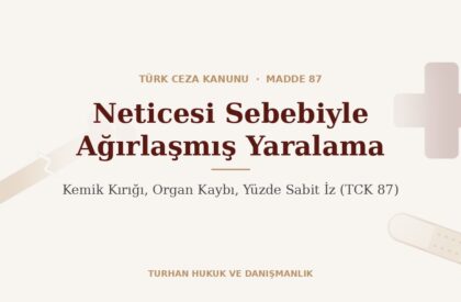Kemik kırığı cezası ve ağırlaşmış yaralama TCK 87