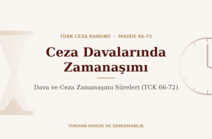 Ceza zamanaşımı ve dava zamanaşımı TCK 66